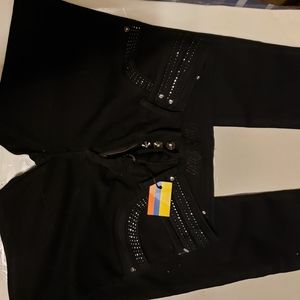 Tush push black skinny jeans